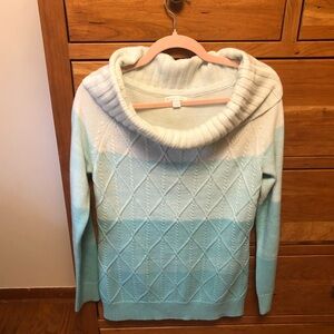 Turquoise Ombré Sweater